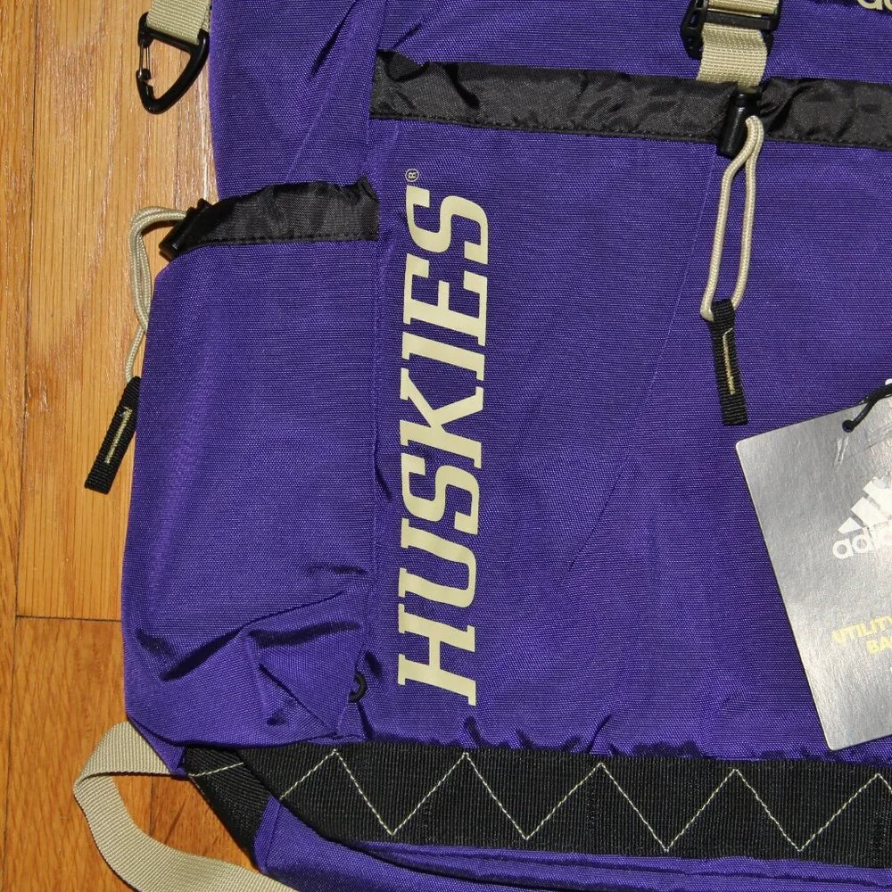 Adidas Washington Huskies Utility Premium Backpack Purple Gold
